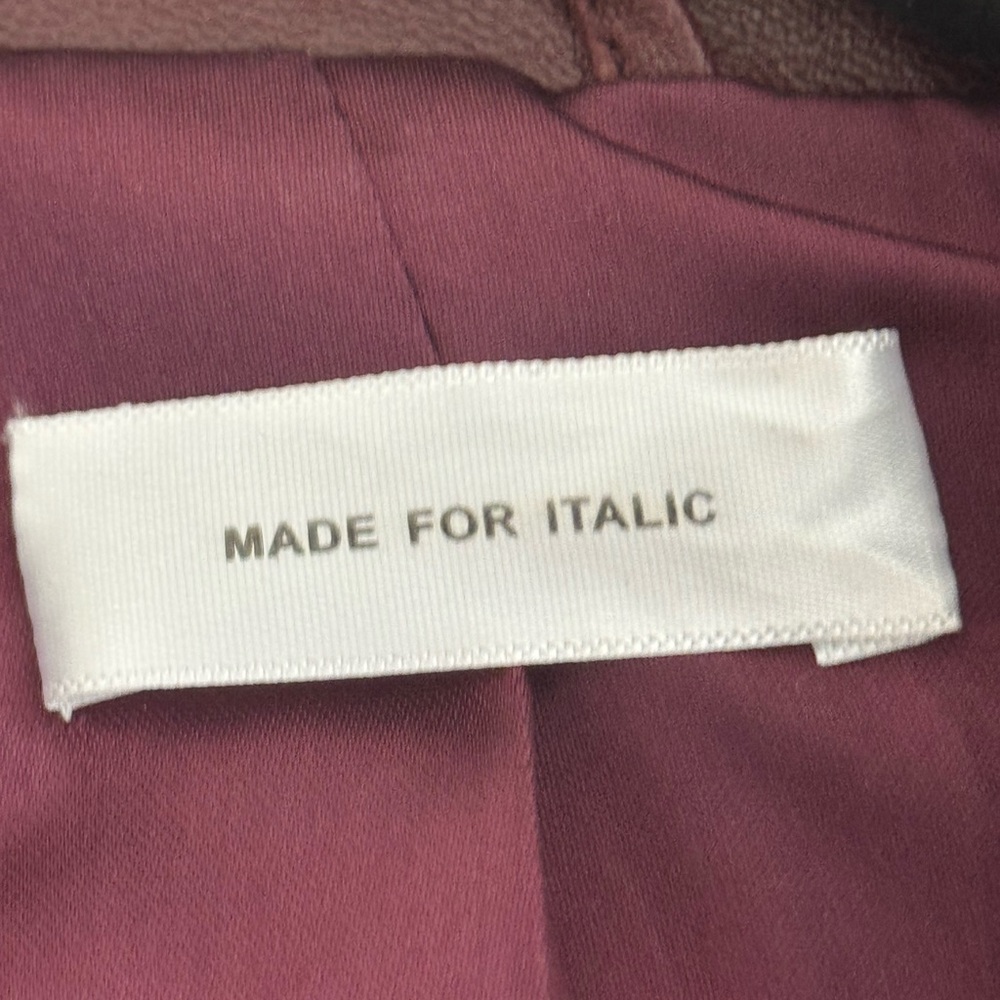 Italic Leather Jacket size L - Picture 5 of 7